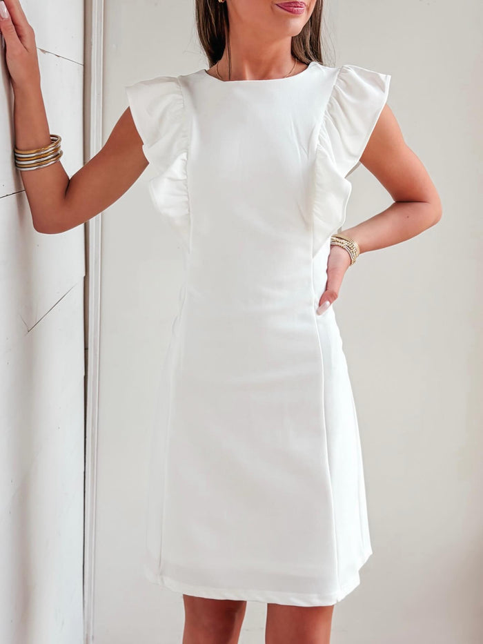 Women's Ruffle Sleeve Dress