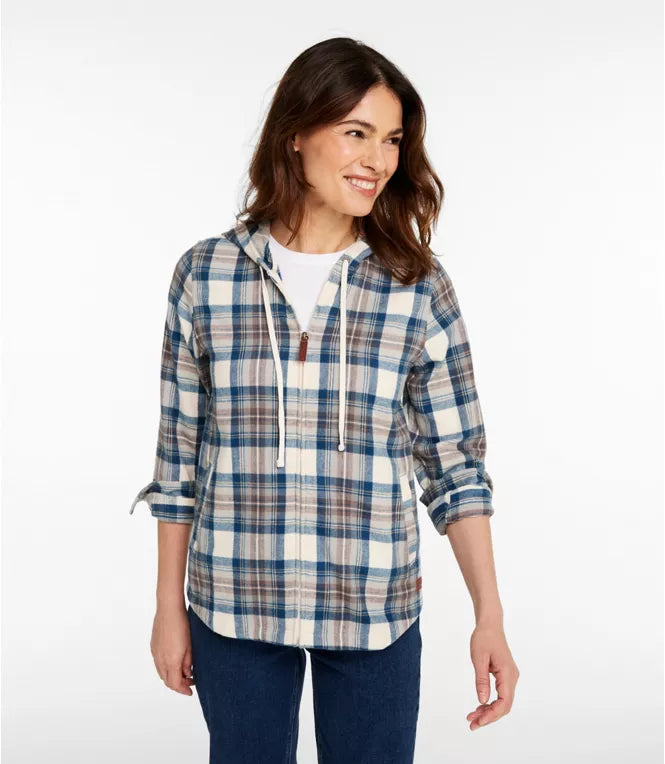 Women's Scotch Plaid Flannel Shirt