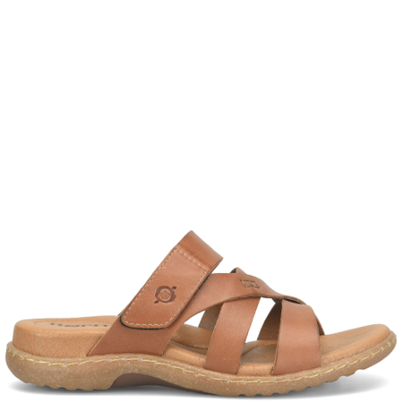 Brown sandal on a white background