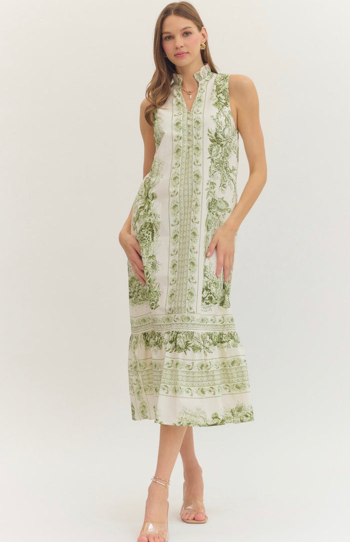 Women's sleeveless Midi Dress