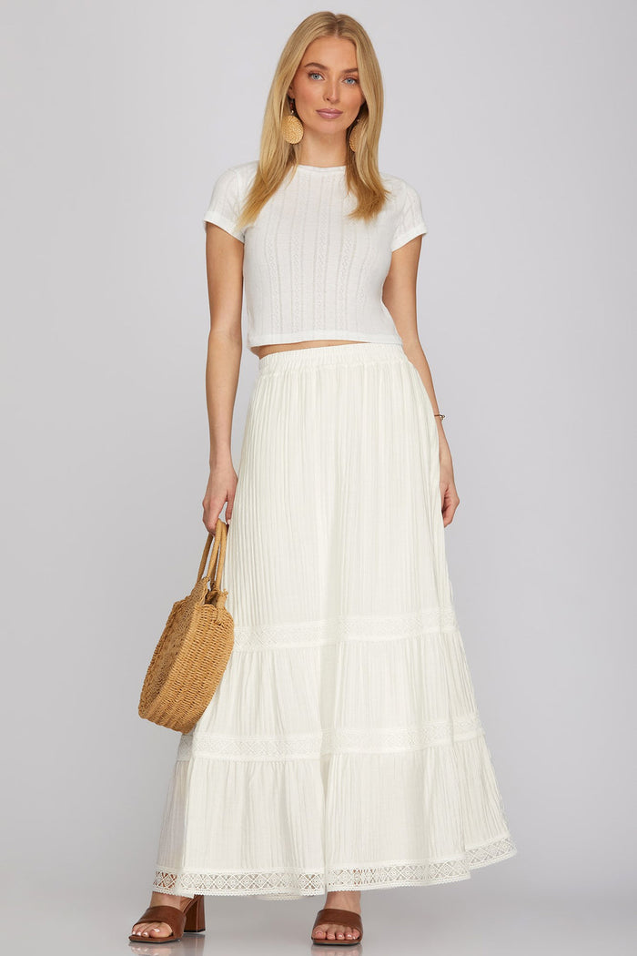 Women's Tiered Maxi Skirt