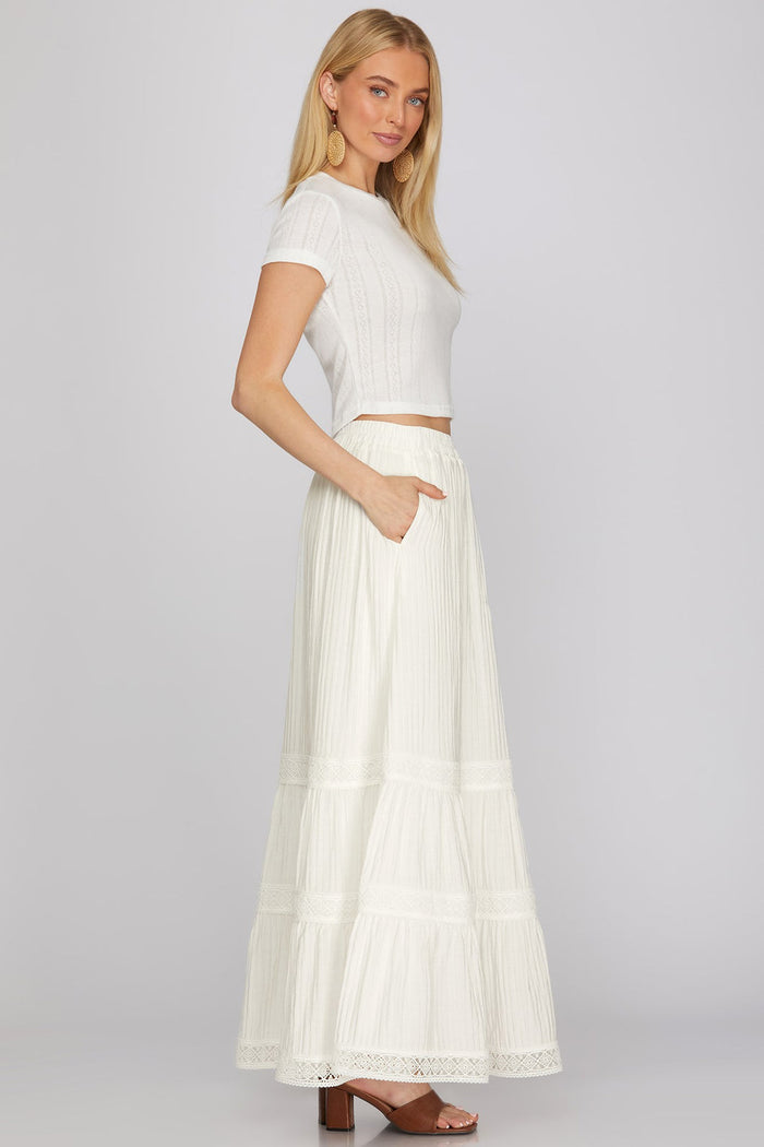 Women's Tiered Maxi Skirt