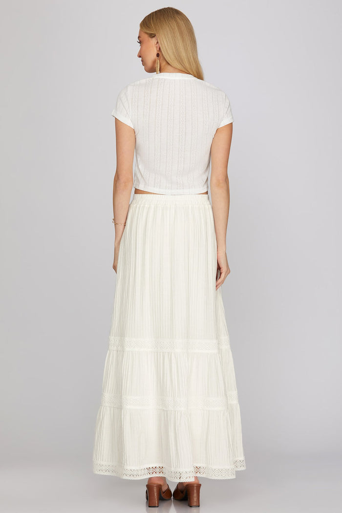 Women's Tiered Maxi Skirt