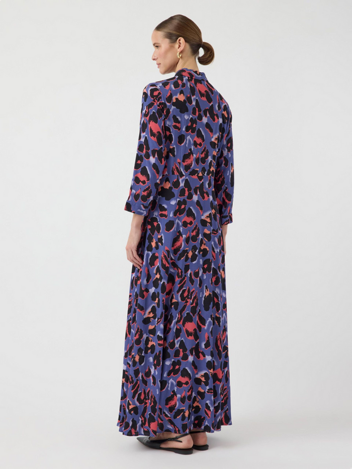 YAS Yassavanna Long Shirt Dress Skipper Blue