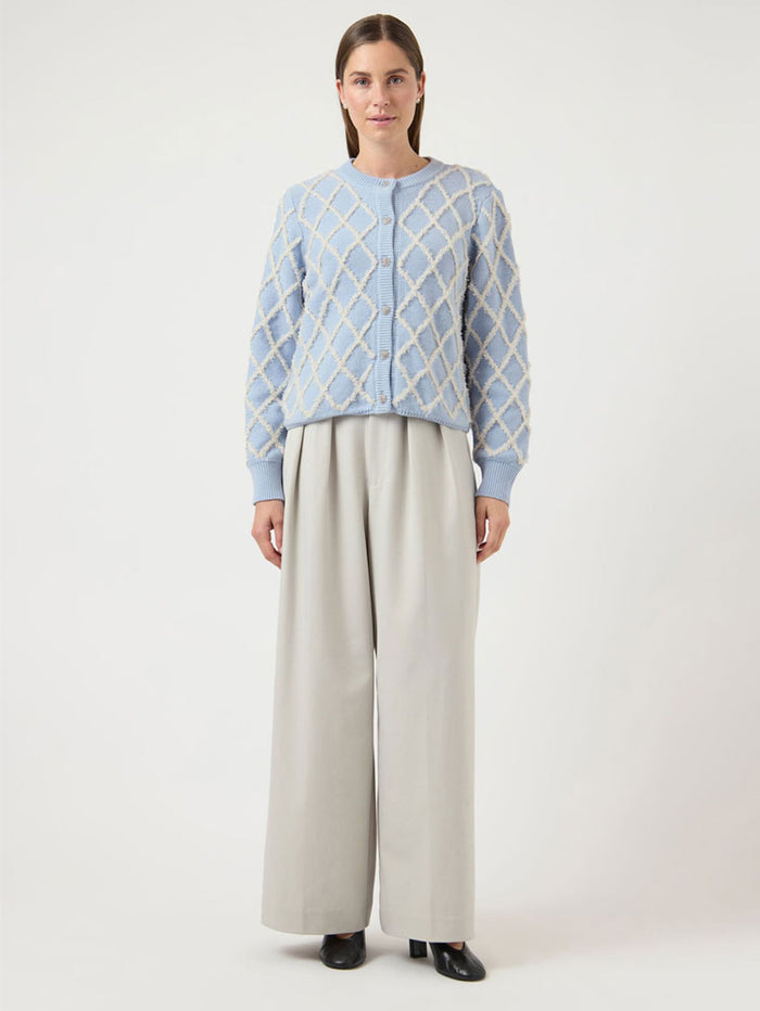 YAS Yaszigly Long Sleeve Cardigan Skyway Birch