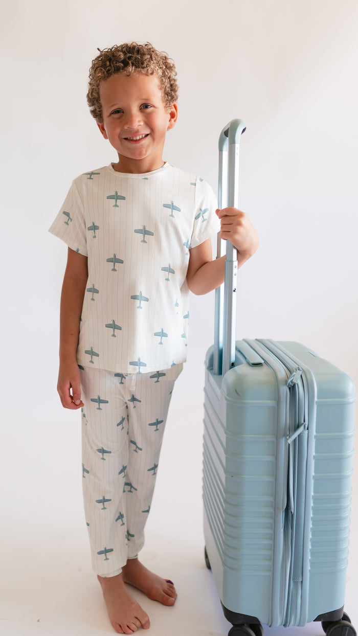 Youth Jogger Set In Blue Planes