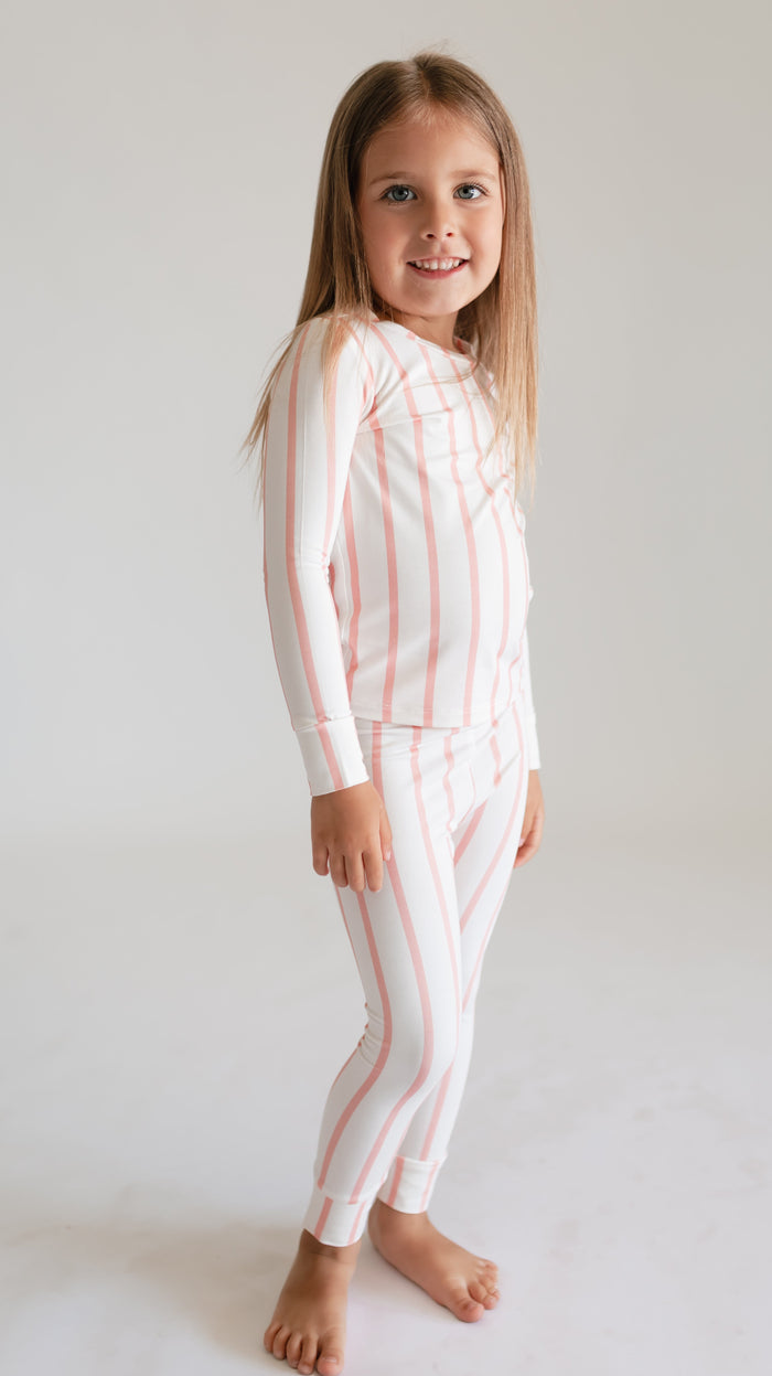 Youth Pajama Set in Beach Stripes