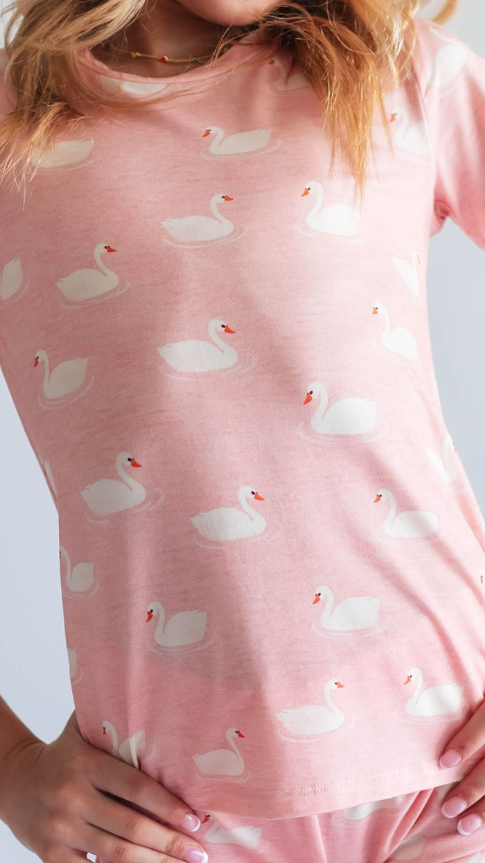 Youth Pajama short sleeve and shorts in Ivy