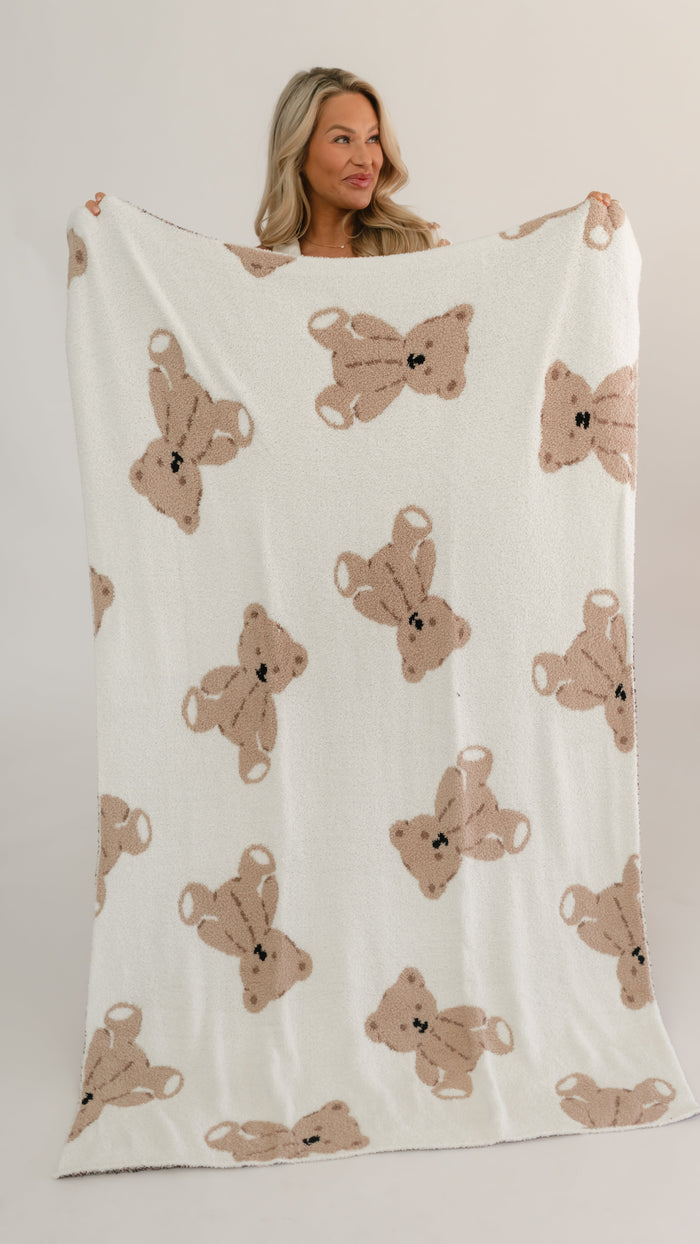 Youth Plush Throw Blanket in Bears