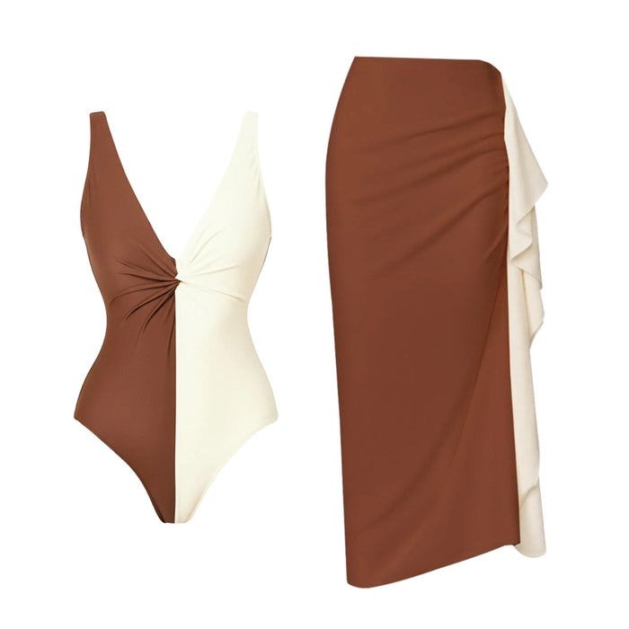 Yurrie Swimsuit Set - Brown