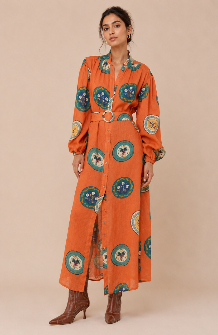 Zaare Maxi Dress - Orange