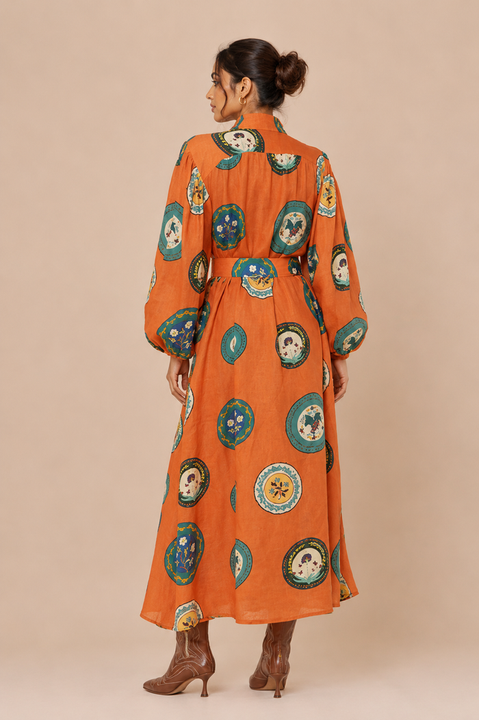 Zaare Maxi Dress - Orange