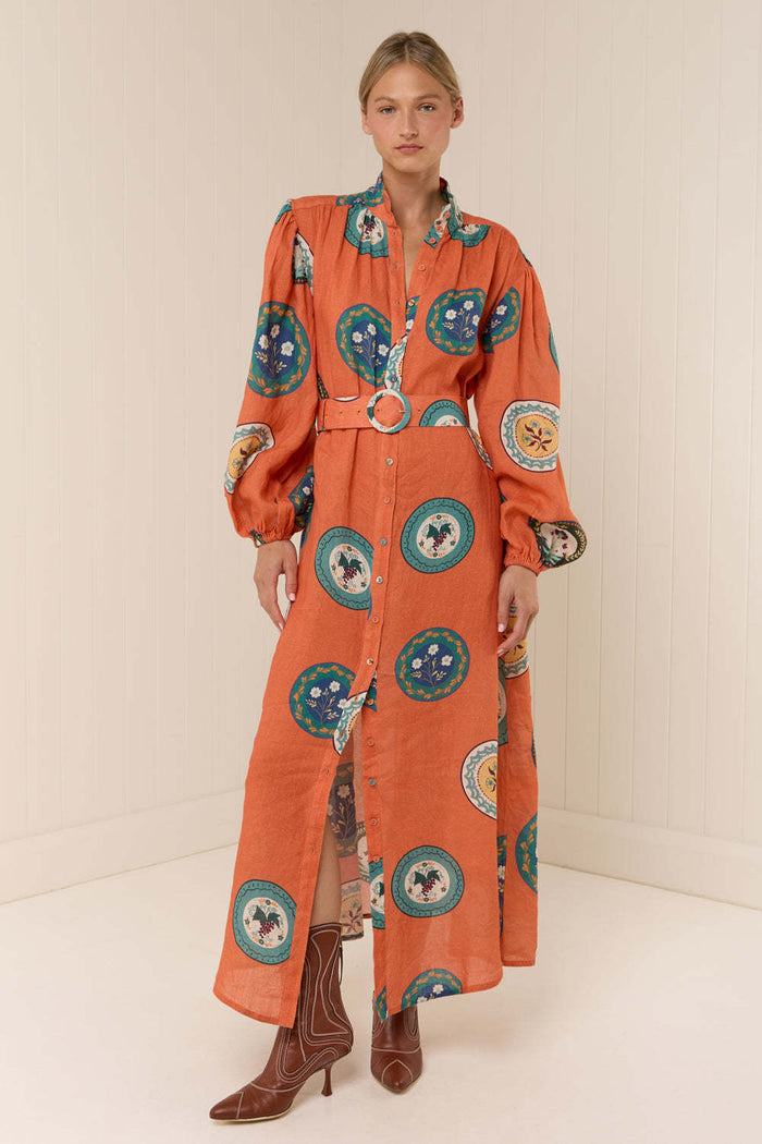 Zaare Maxi Dress - Orange