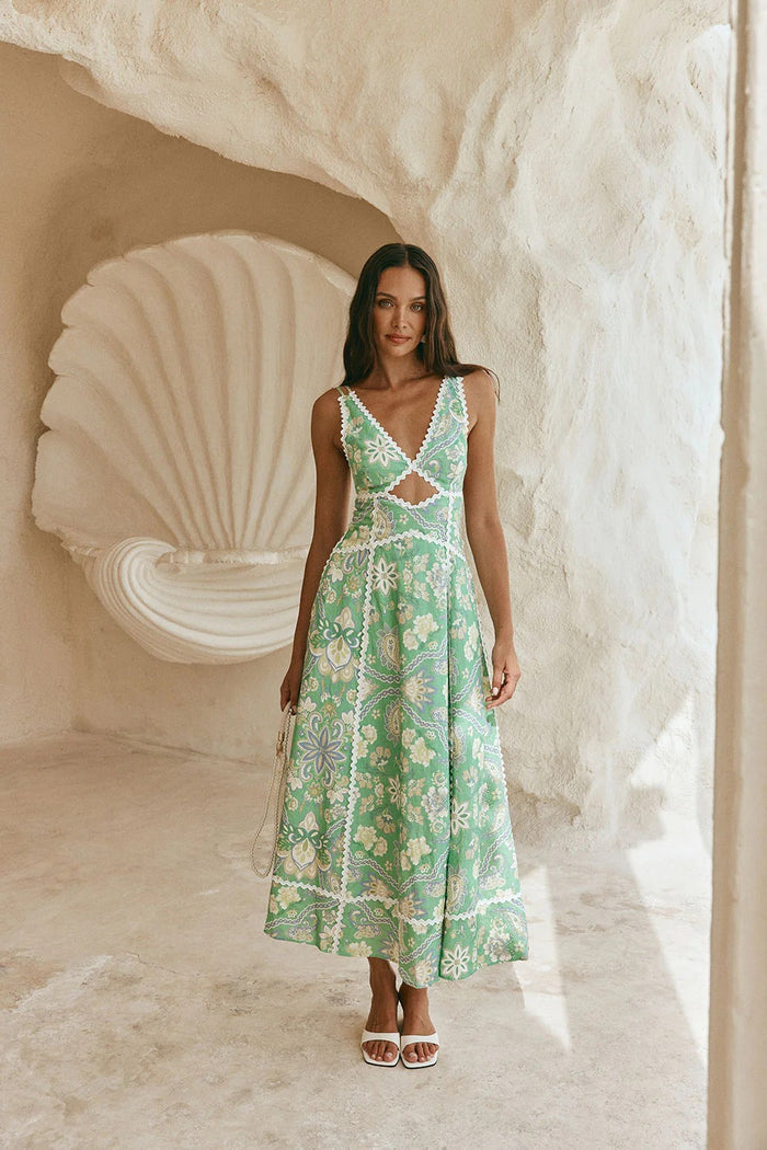 Zaffy Maxi Dress - Green