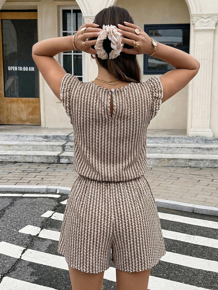 Zeffy Co ord Set - Brown