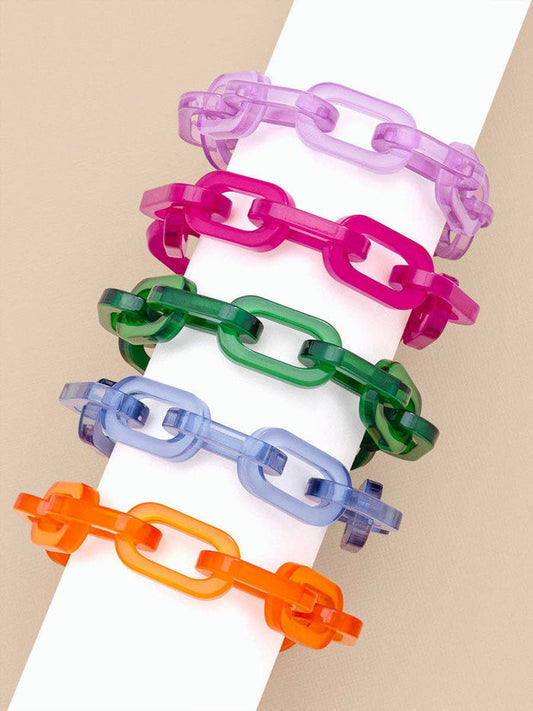 ZENZII Jewelry - Resin Cable Chain Toggle Bracelet