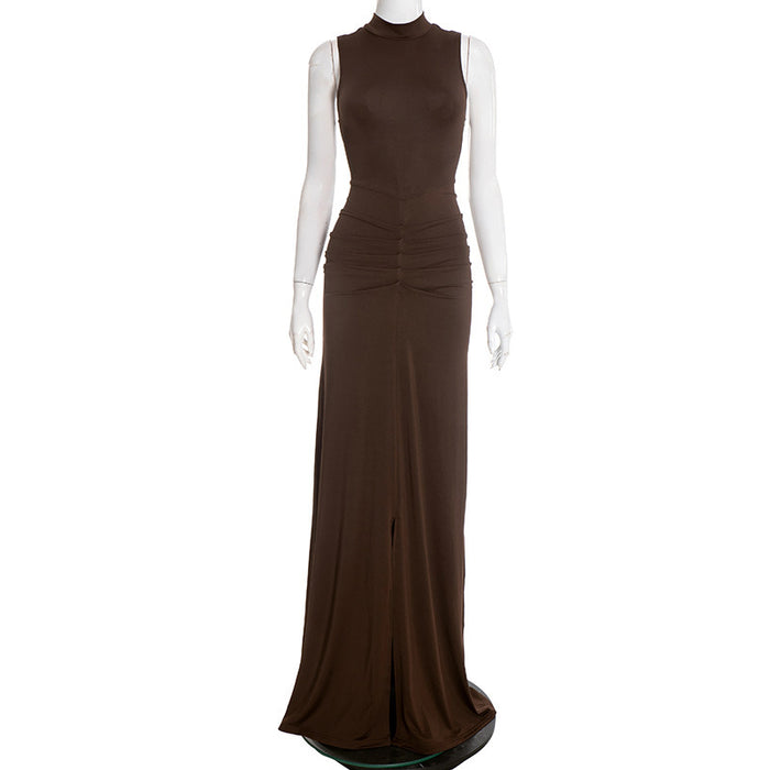 Zinnia Maxi Dress - Brown