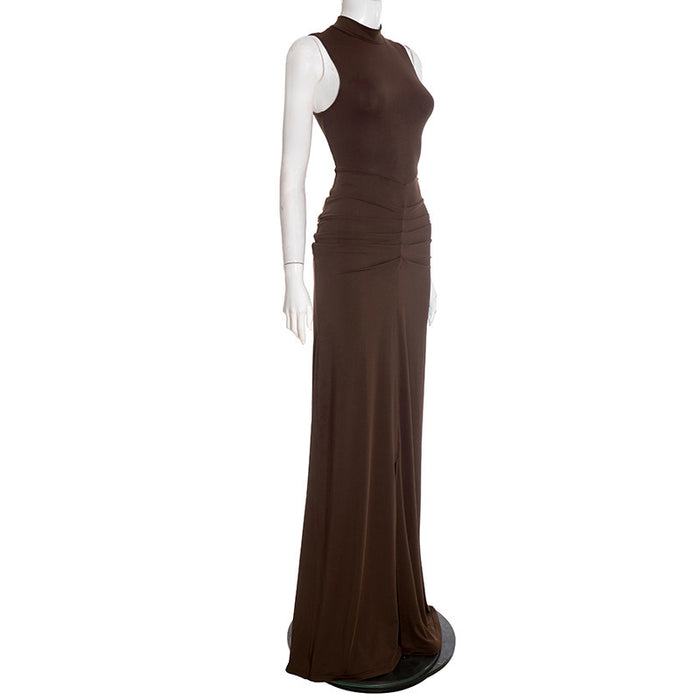 Zinnia Maxi Dress - Brown