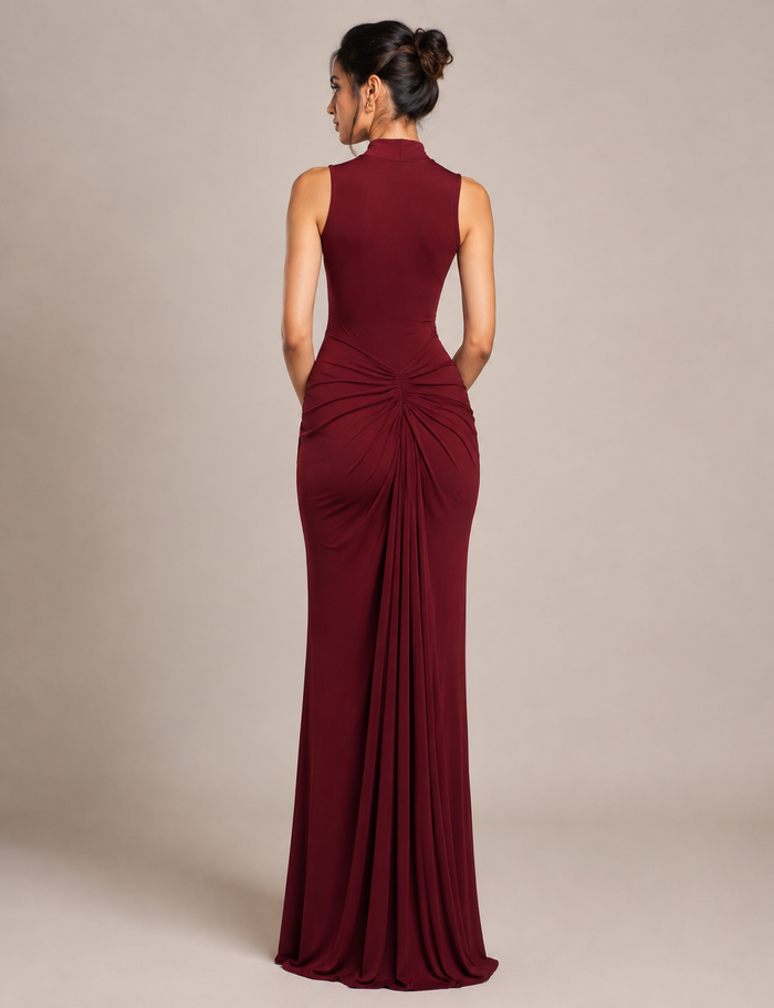 Zinnia Maxi Dress - Maroon