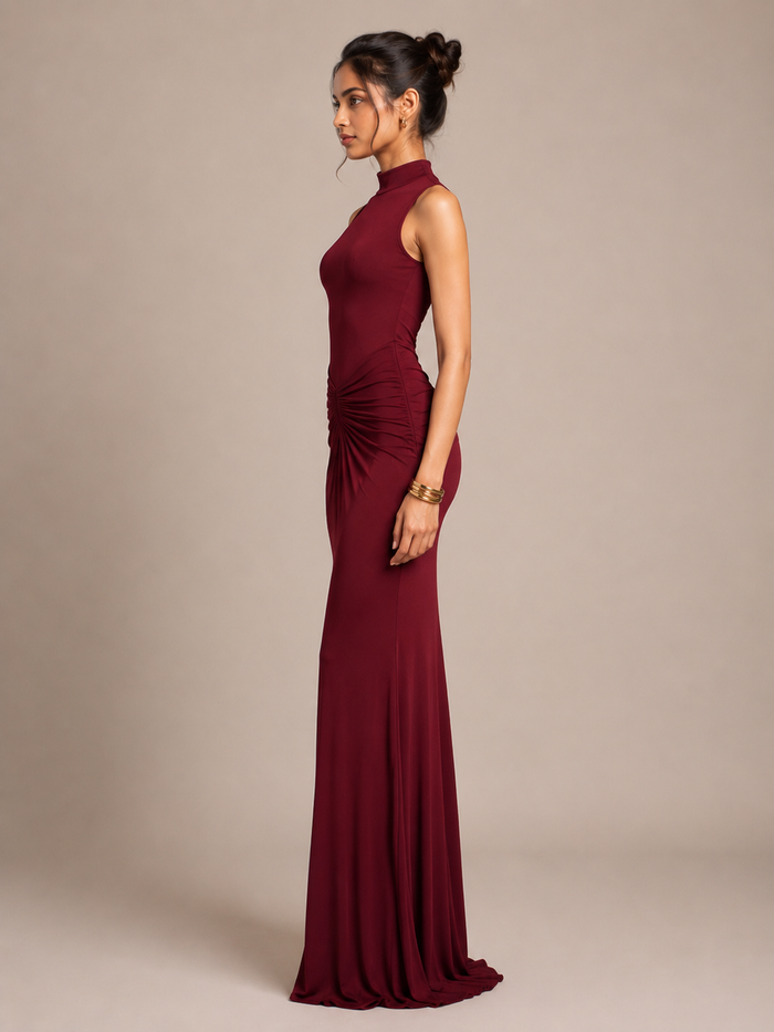 Zinnia Maxi Dress - Maroon