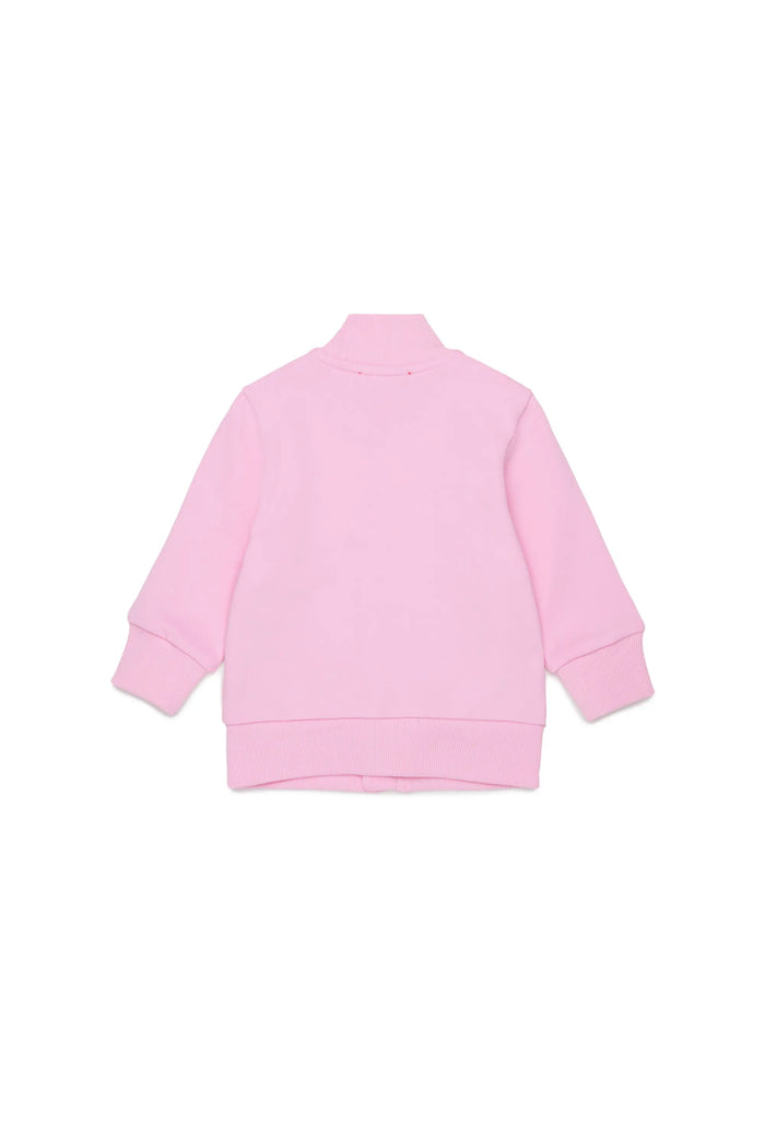 Zip-up sweatshirt with logo print