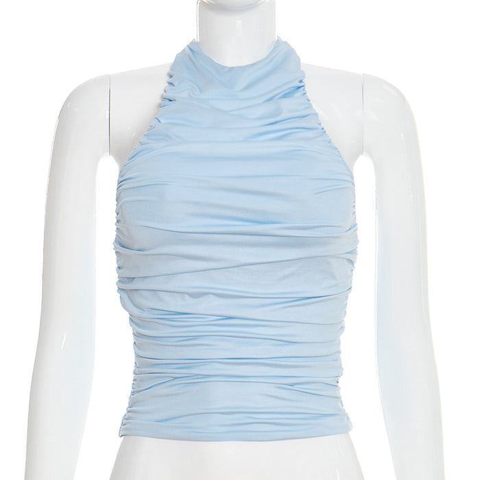 Zoro Halter Neck Top - Blue