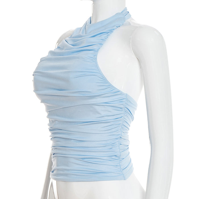 Zoro Halter Neck Top - Blue