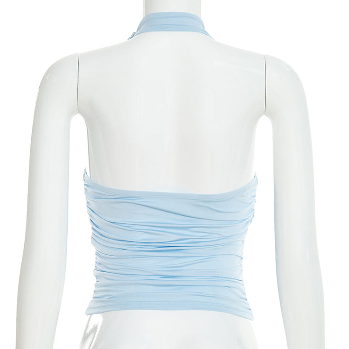 Zoro Halter Neck Top - Blue