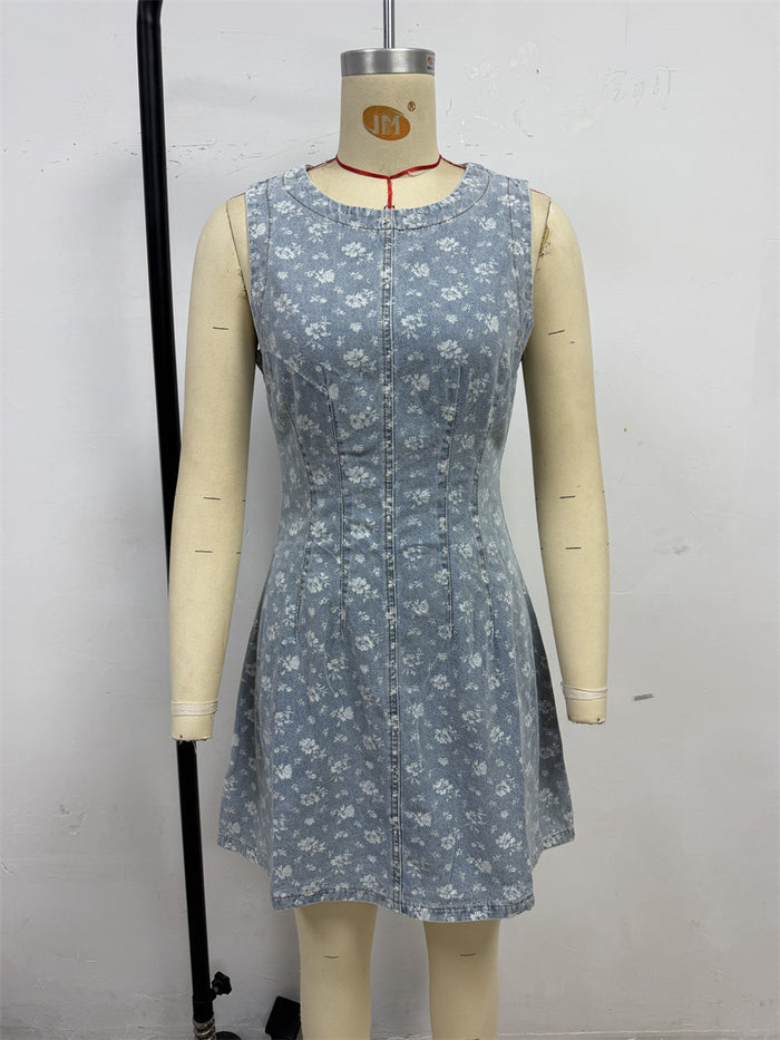 Zynea Mini Dress - Light Blue